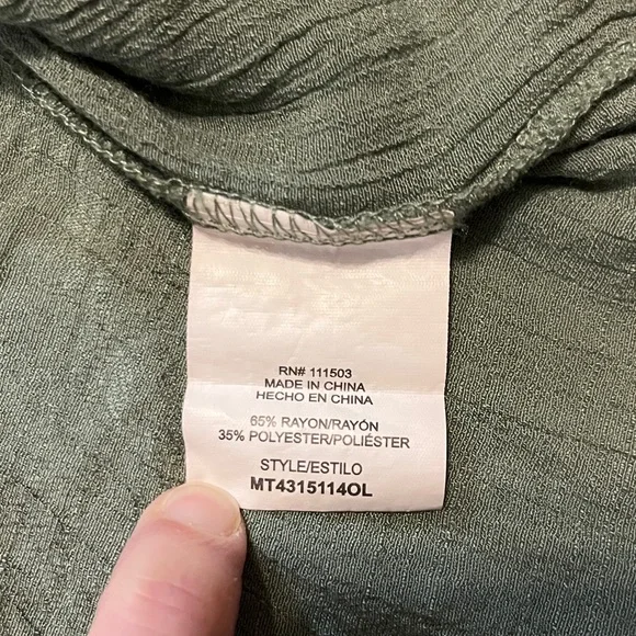 OLM Sage Green Flutter Sleeve Blouse - Picture 13 of 13